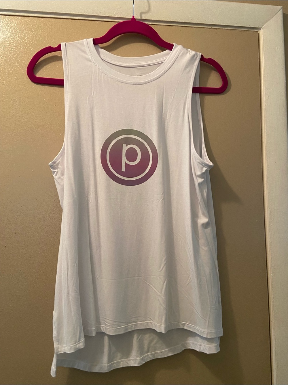 Noli Pure Barre White Women’s Sleeveless Logo Tank Top! Medium! NWOT!